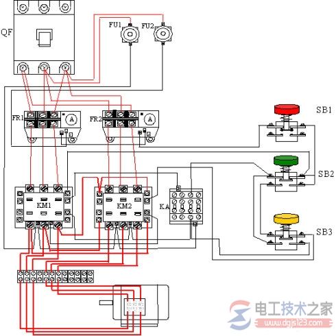 雙速電動機(jī)的接線圖4